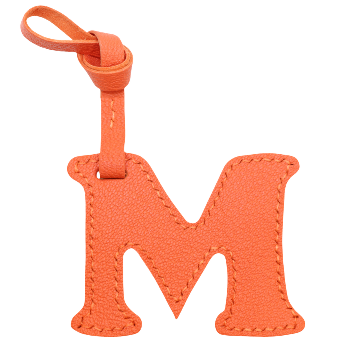 Leather Initial Letter A-Z Bag Charm