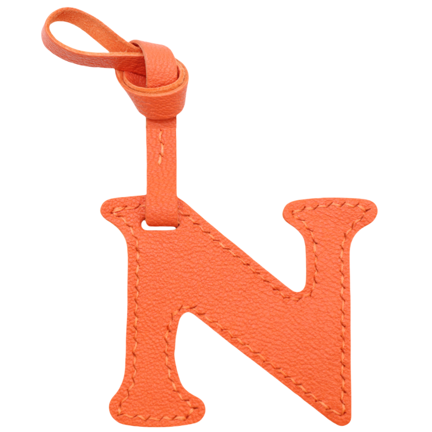 Leather Initial Letter A-Z Bag Charm