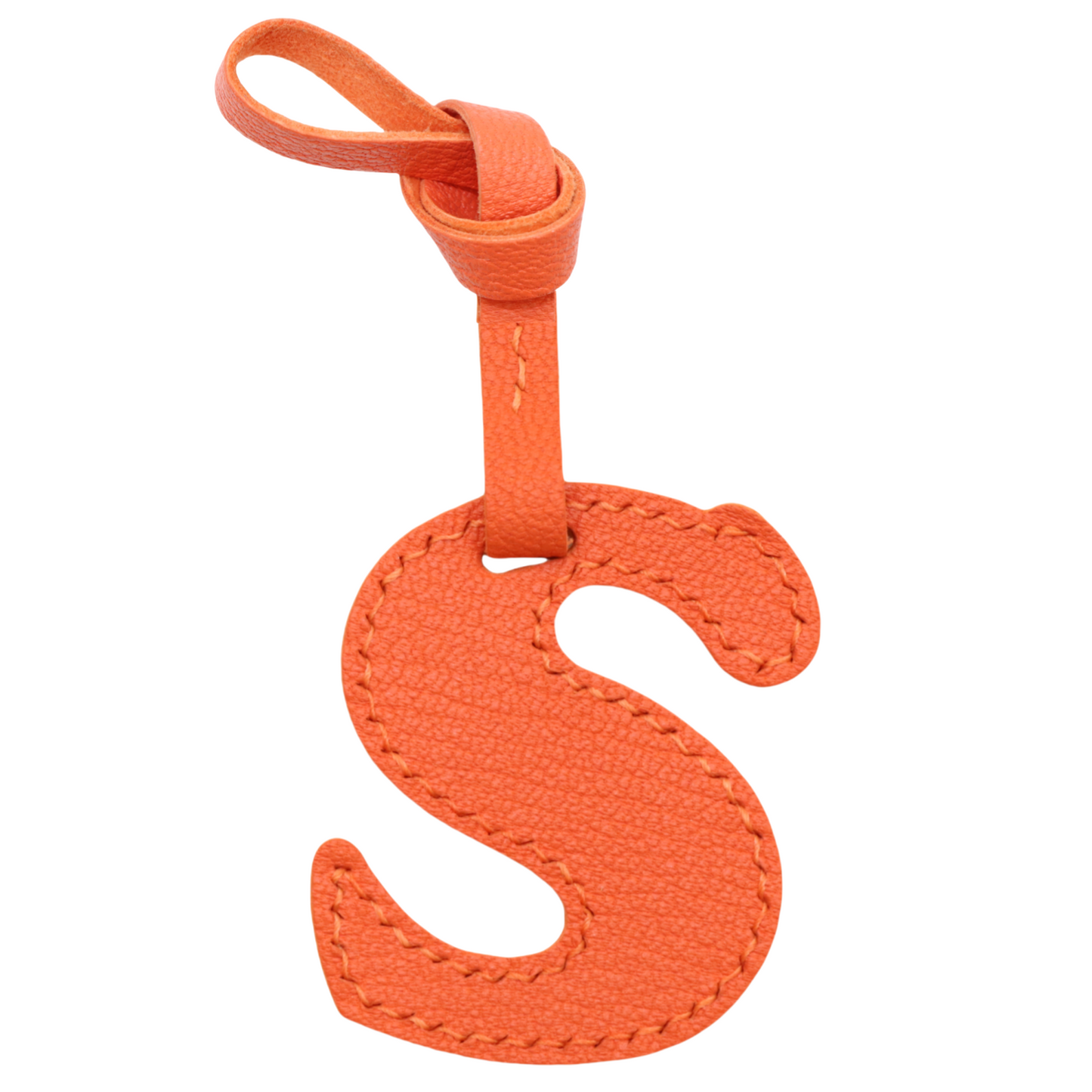 Leather Initial Letter A-Z Bag Charm