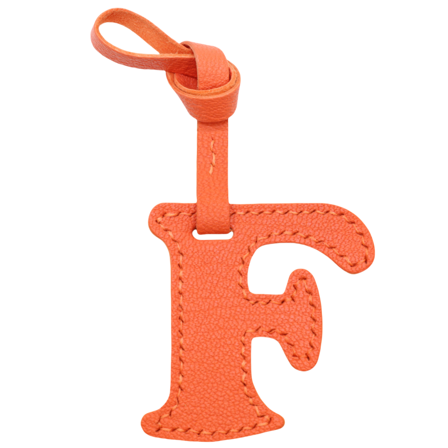 Leather Initial Letter A-Z Bag Charm