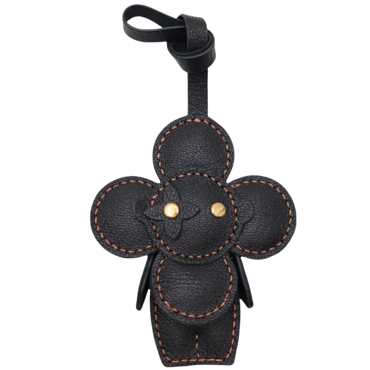 Leather Flower Doll Bag Charm