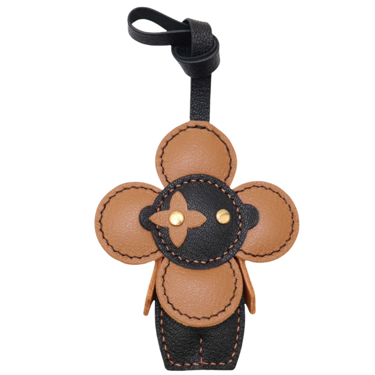 Leather Flower Doll Bag Charm