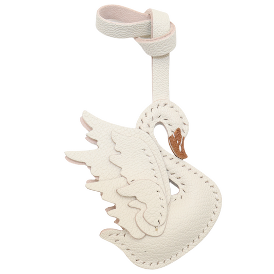 French Goat Leather Swan Bag Charm
