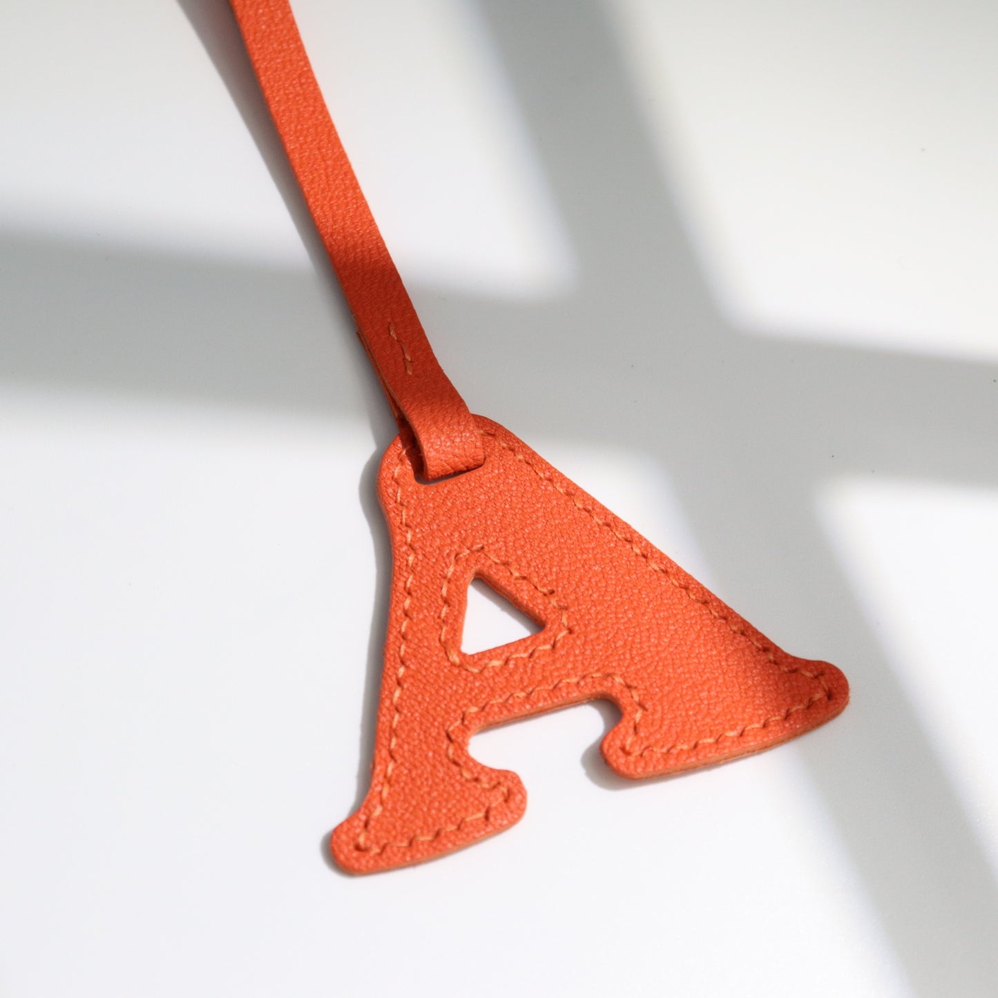 Leather Initial Letter A-Z Bag Charm
