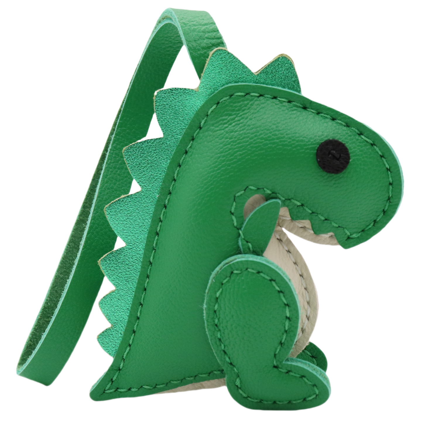 Real Leather Dinosaur Bag Charm