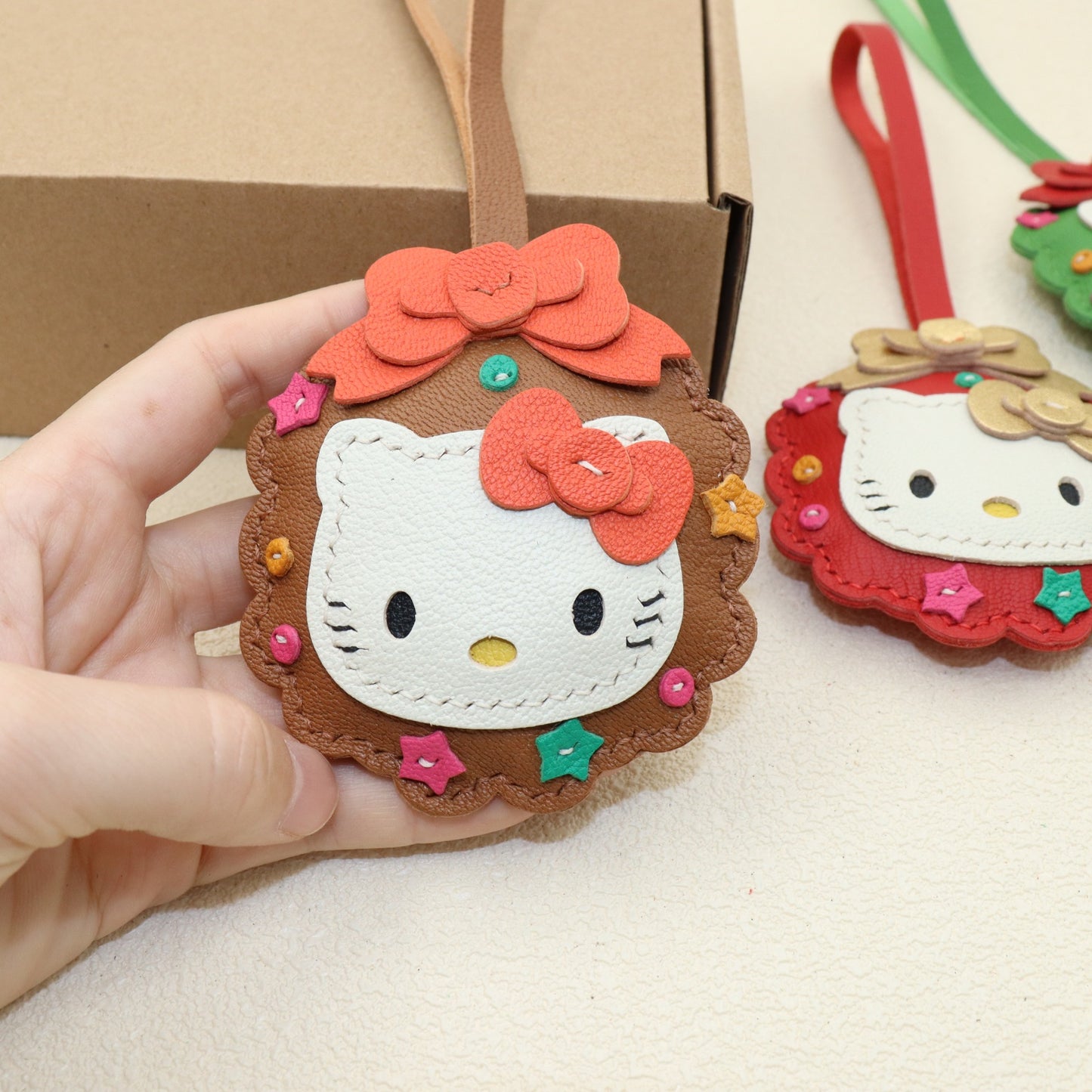 Christmas Kitty Bag Charm