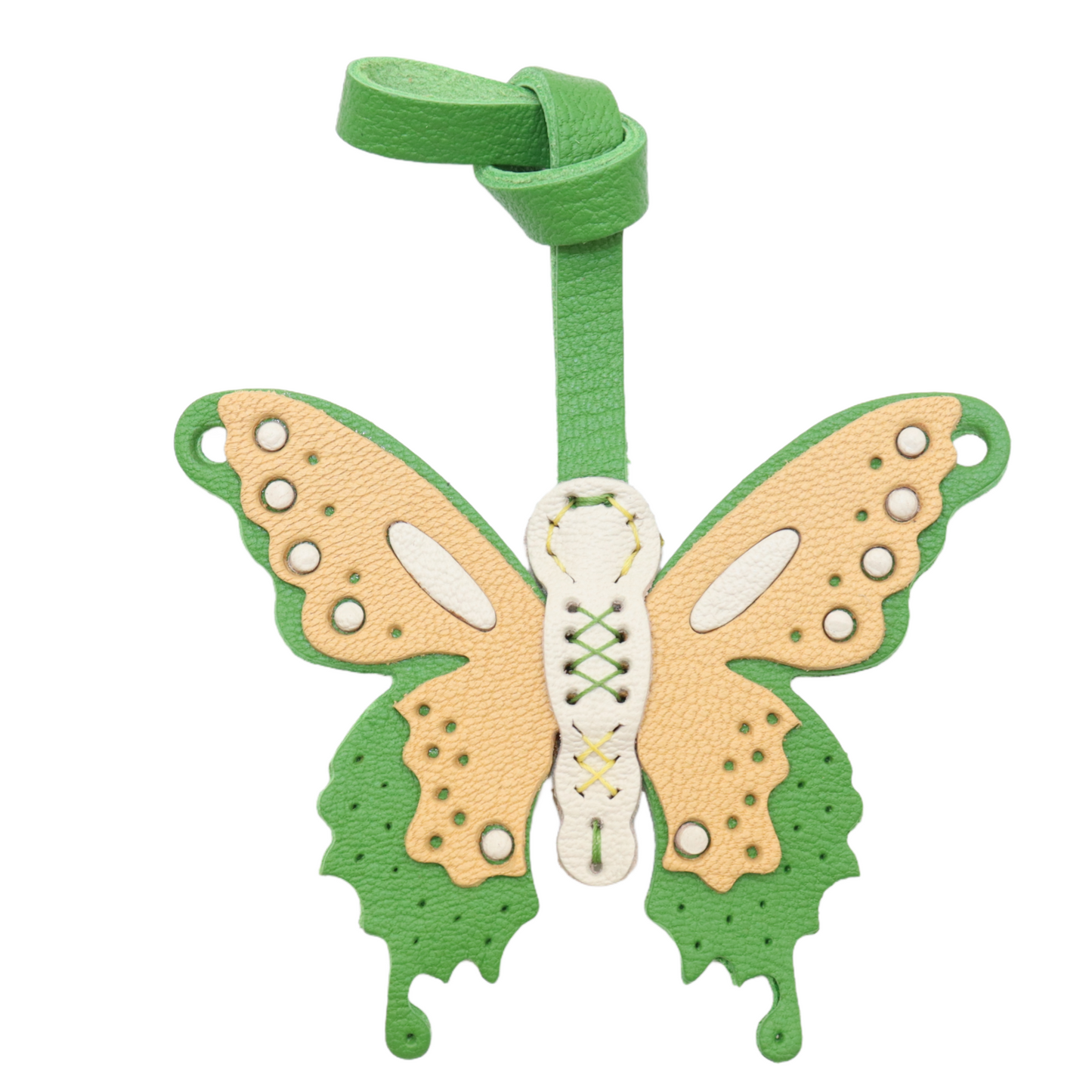 Leather Butterfly Bag Charm