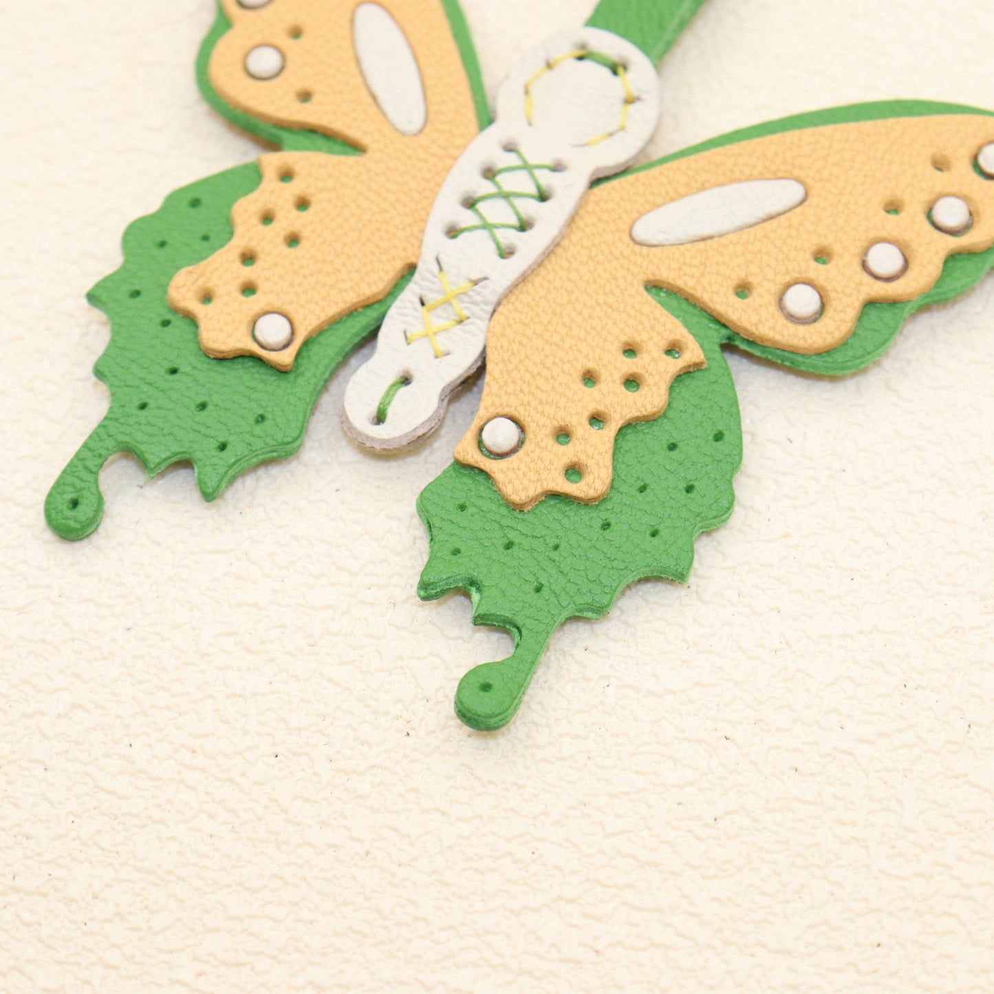 Leather Butterfly Bag Charm