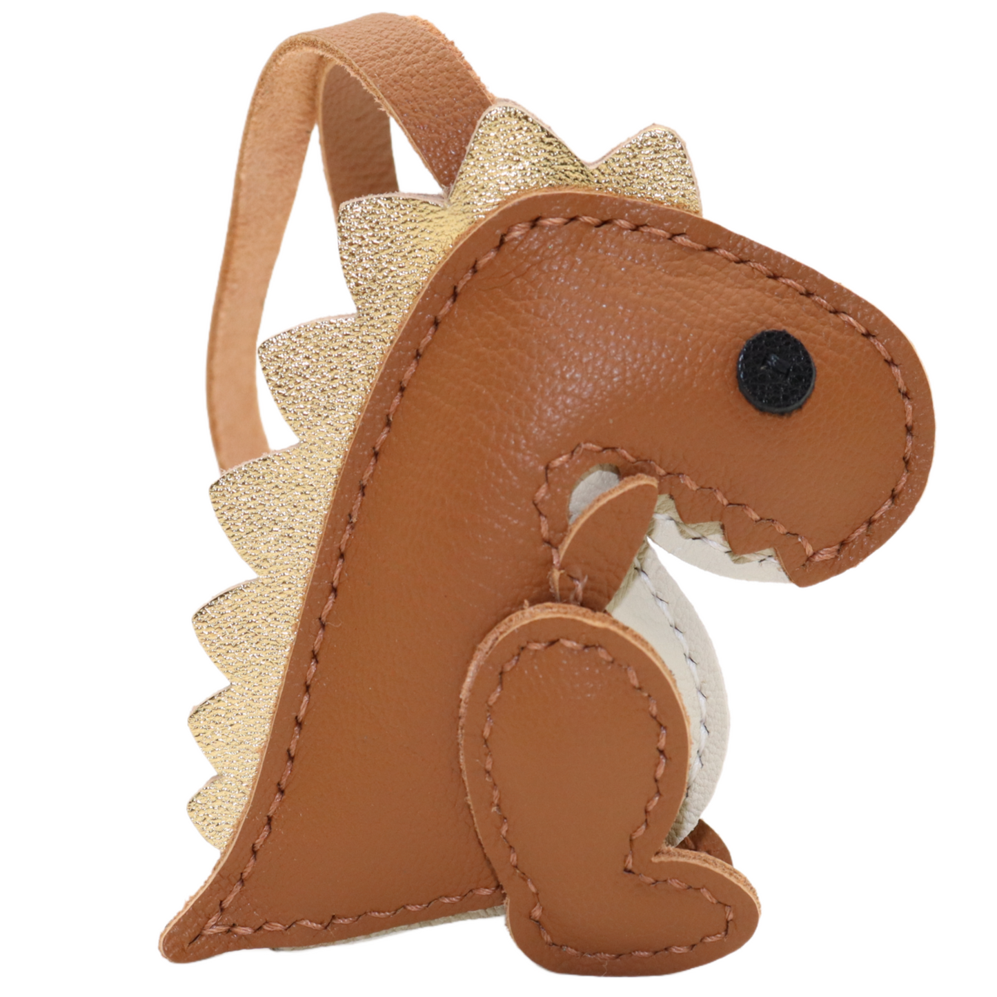 Real Leather Dinosaur Bag Charm