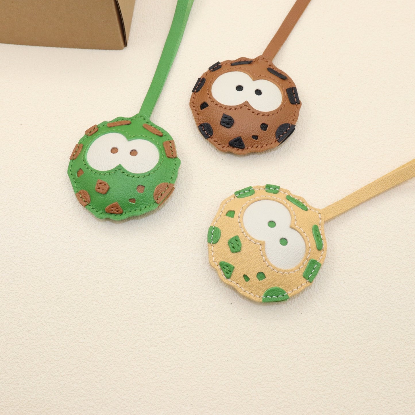 Leather Cookie Bag Charm