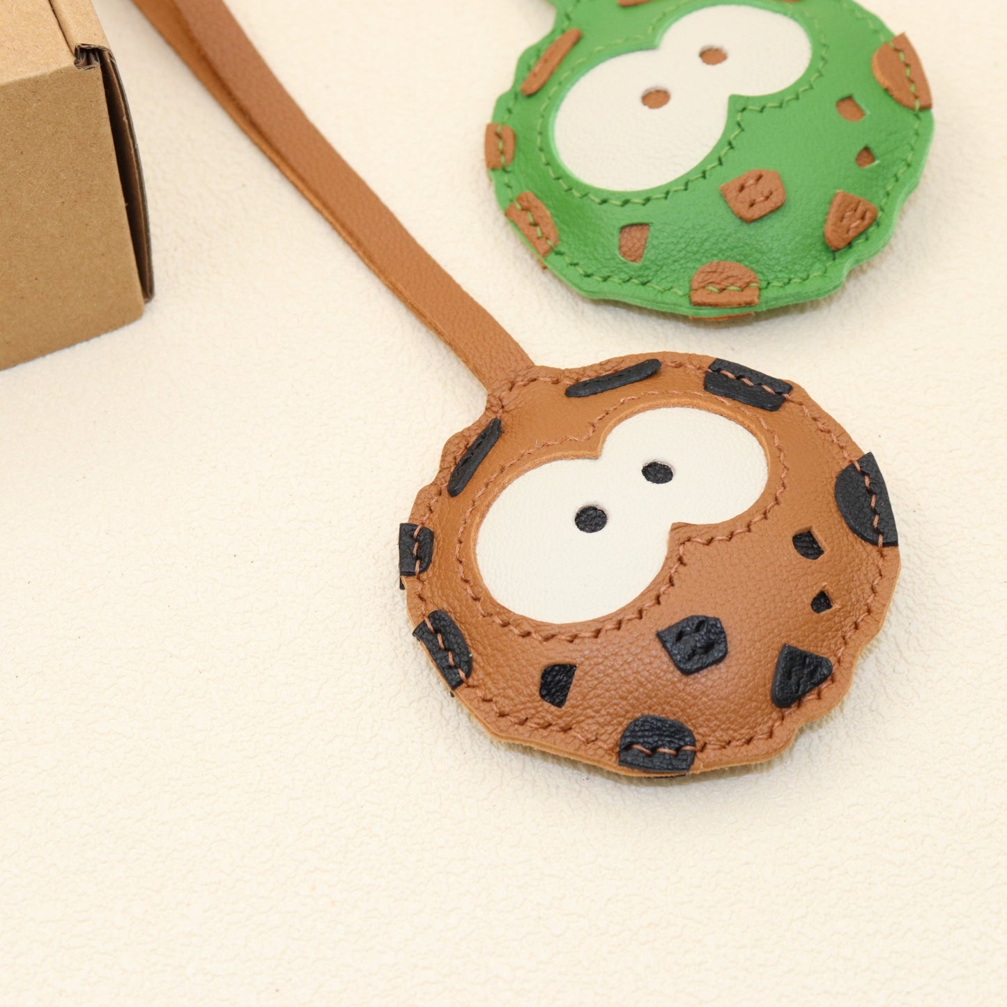 Leather Cookie Bag Charm