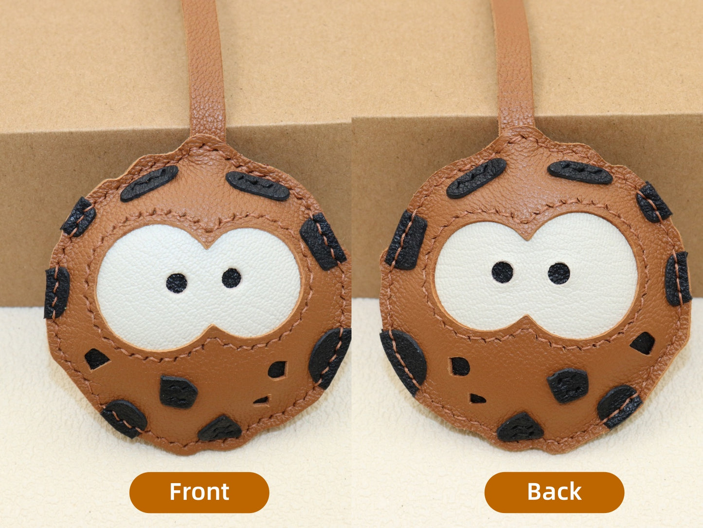 Leather Cookie Bag Charm