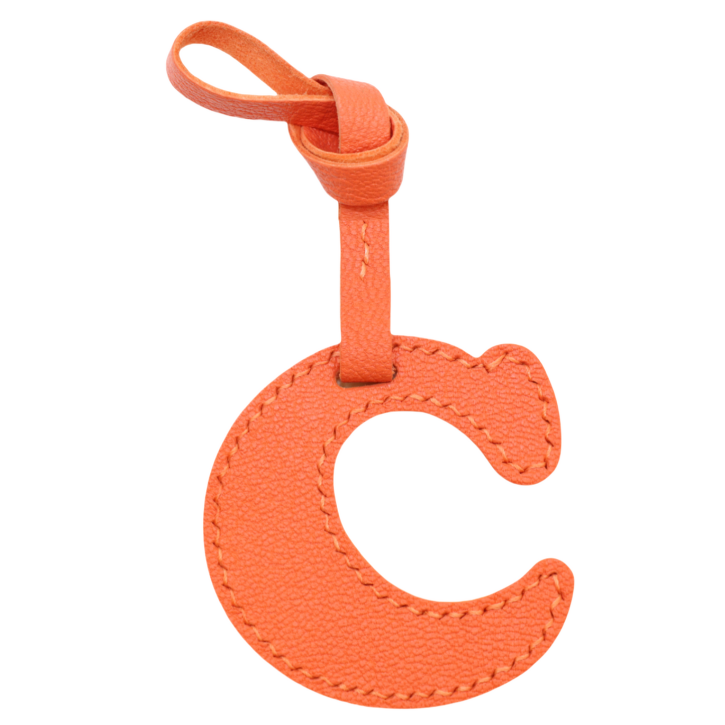 Leather Initial Letter A-Z Bag Charm