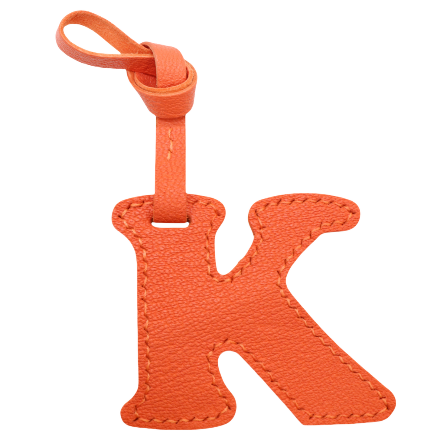 Leather Initial Letter A-Z Bag Charm