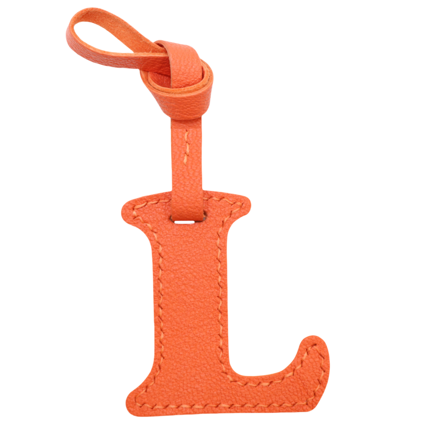 Leather Initial Letter A-Z Bag Charm