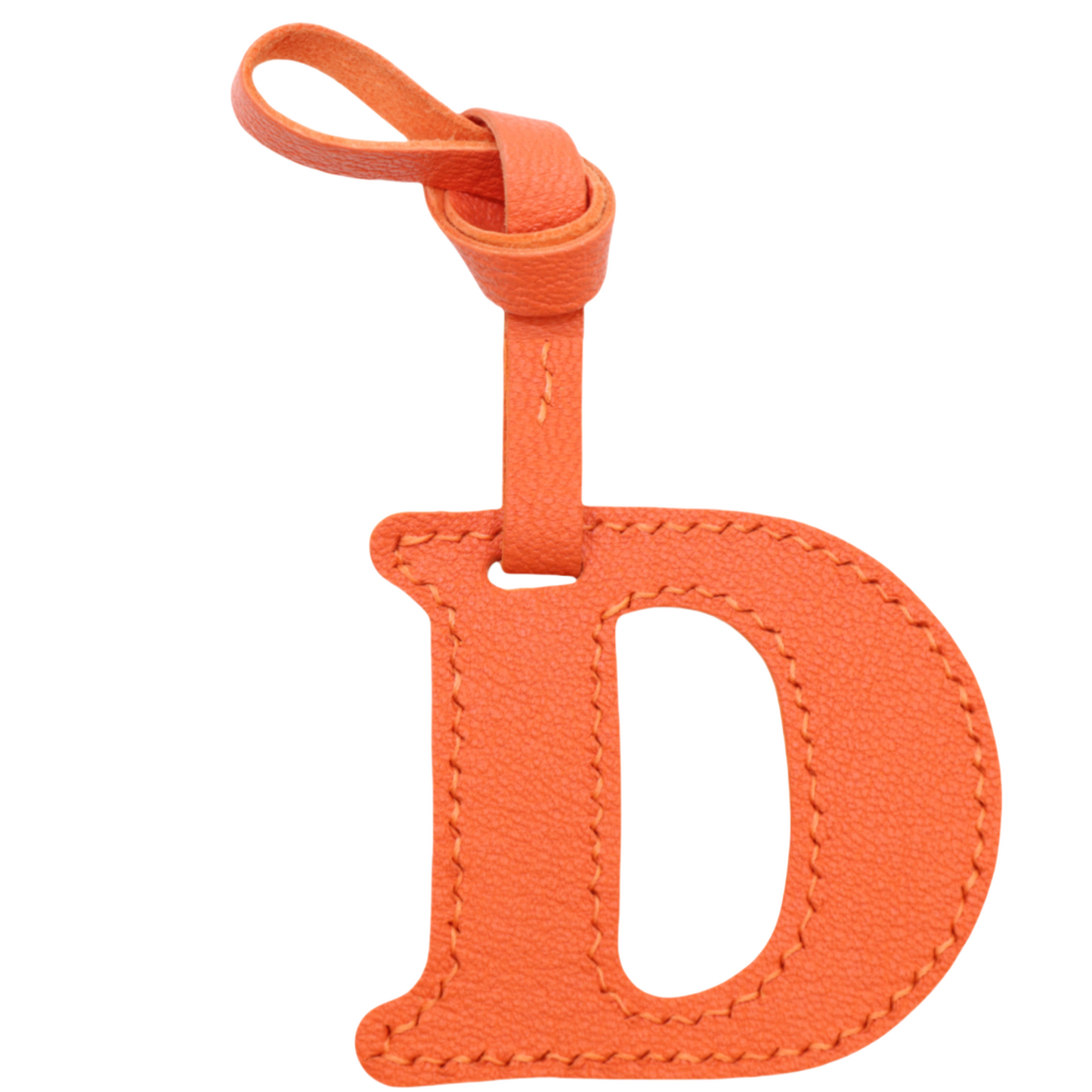 Leather Initial Letter A-Z Bag Charm