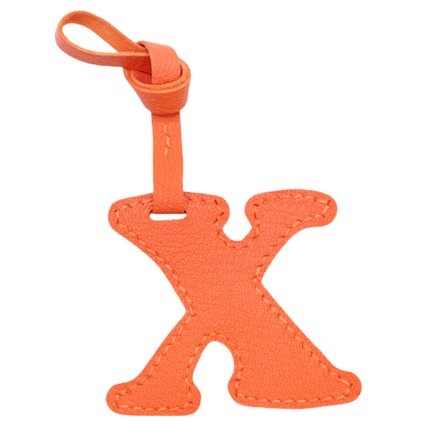 Leather Initial Letter A-Z Bag Charm