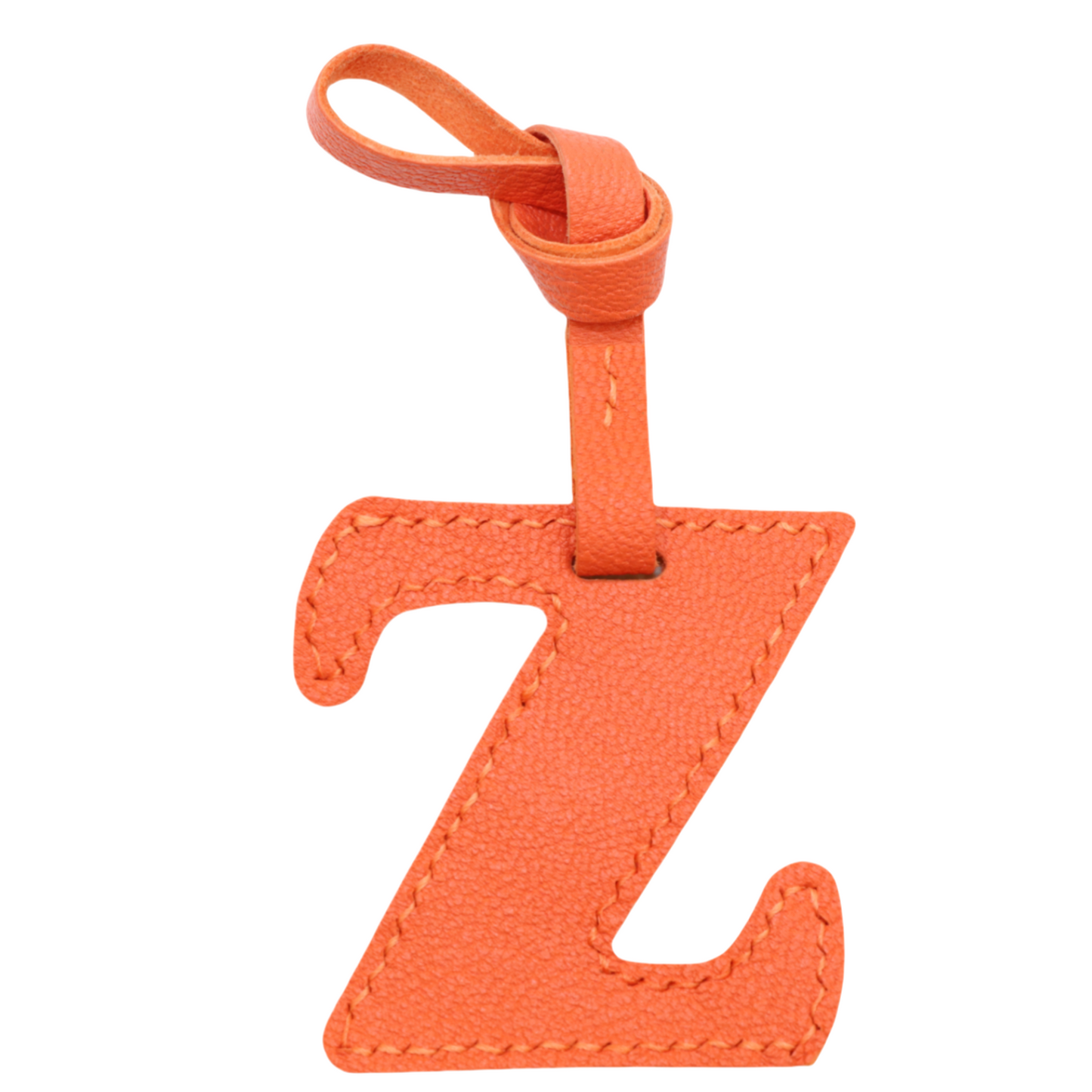 Leather Initial Letter A-Z Bag Charm