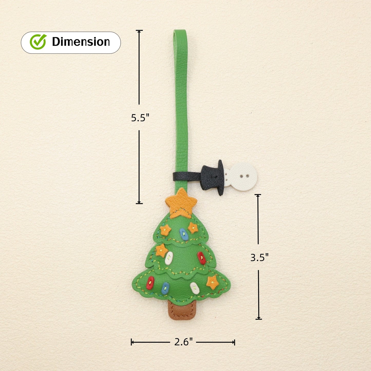 Christmas Tree Keychain & Bag Charm