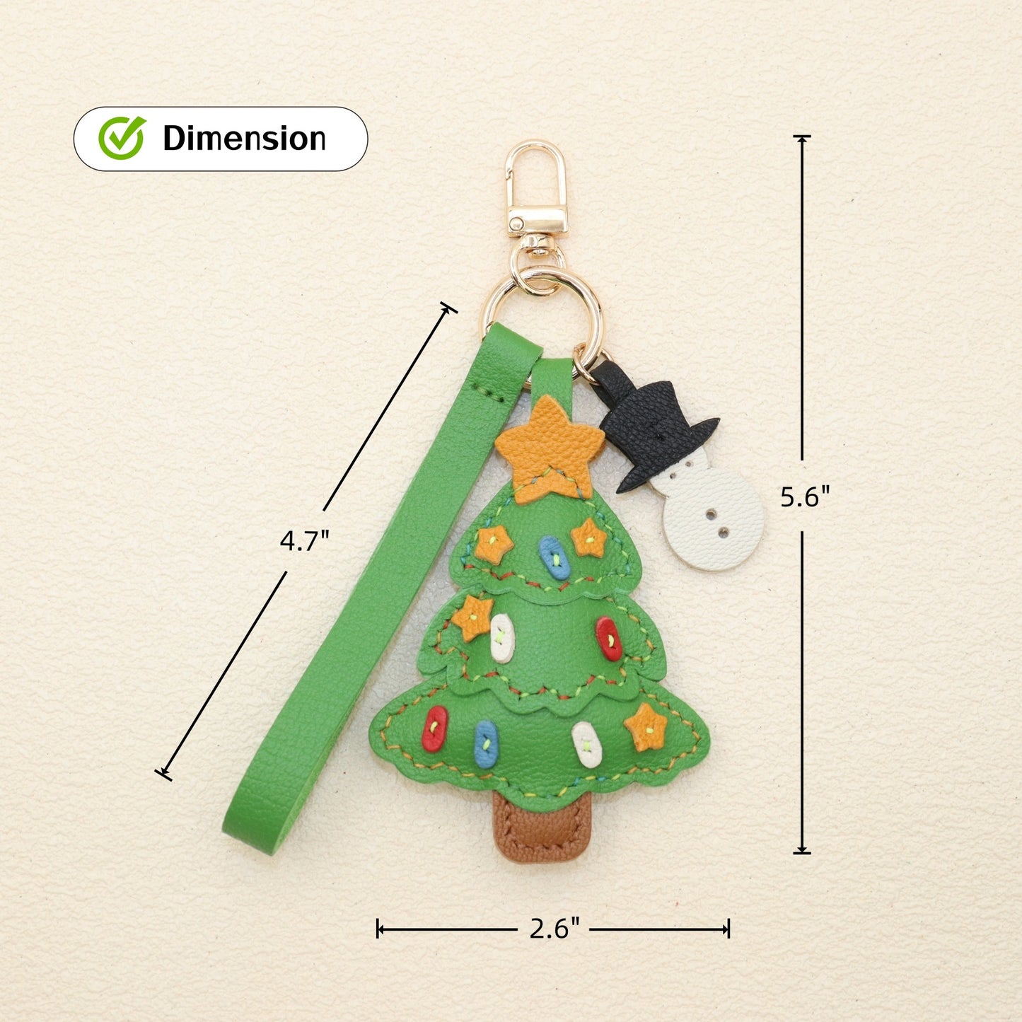 Christmas Tree Keychain & Bag Charm