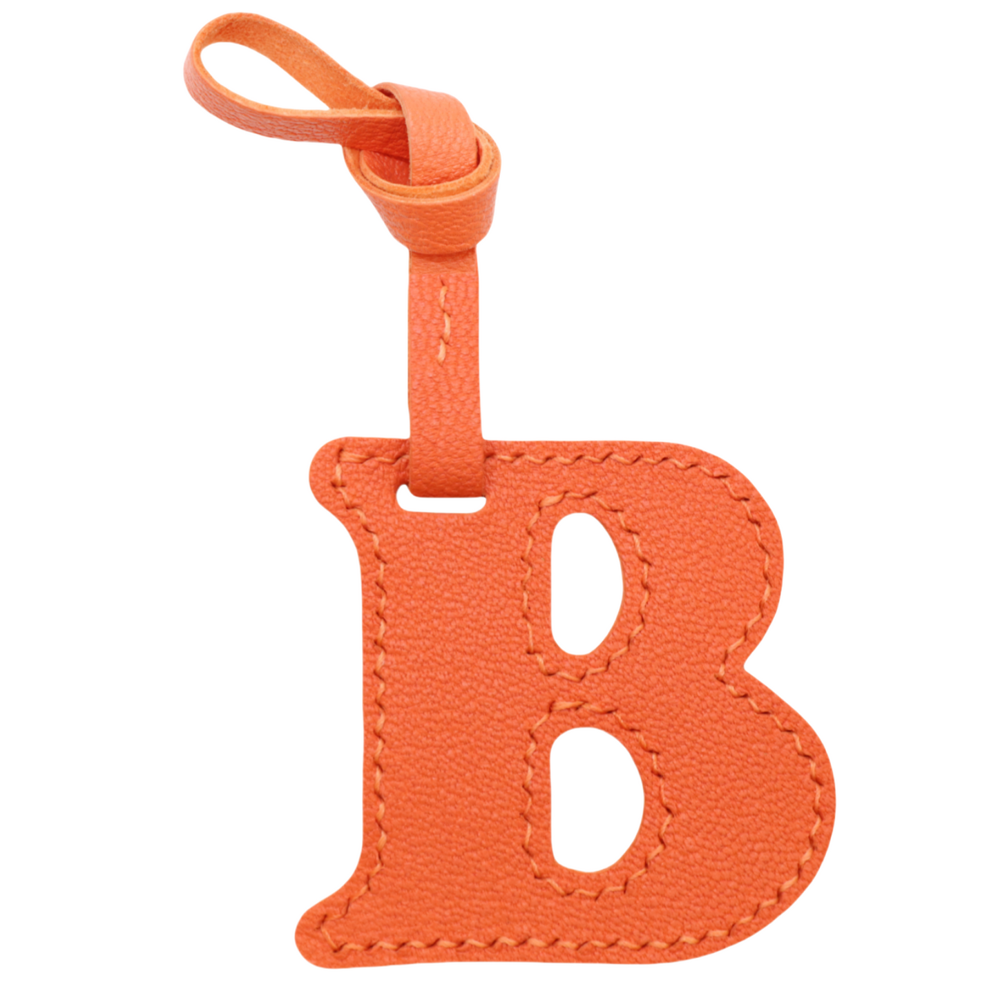 Leather Initial Letter A-Z Bag Charm