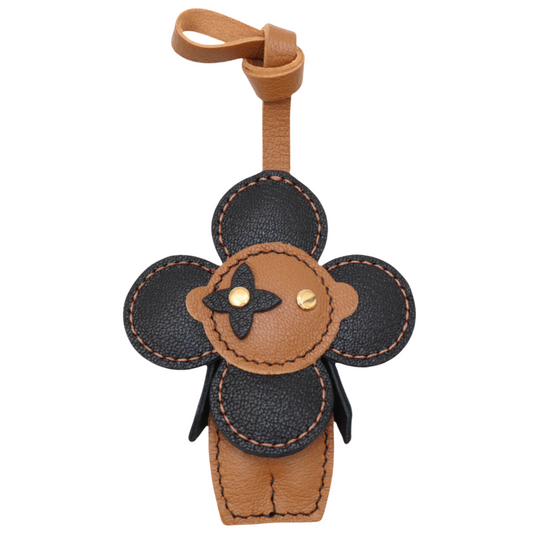 Leather Flower Doll Bag Charm