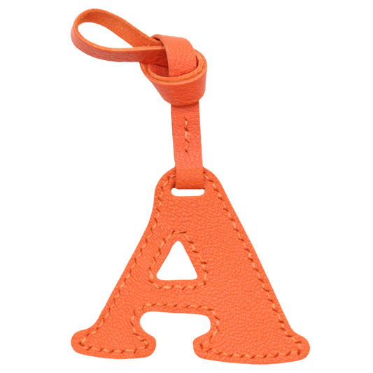 Leather Initial Letter A-Z Bag Charm