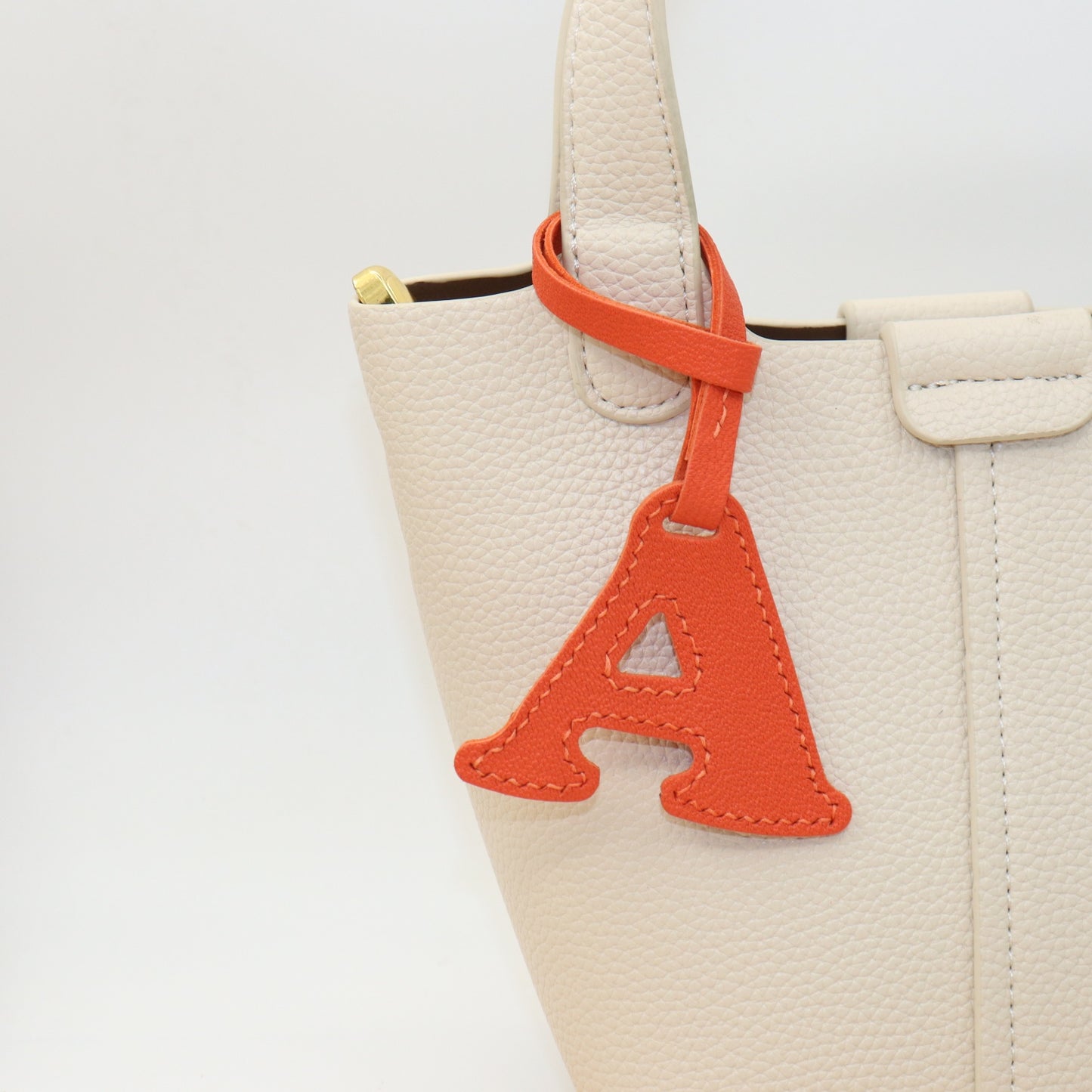 Leather Initial Letter A-Z Bag Charm