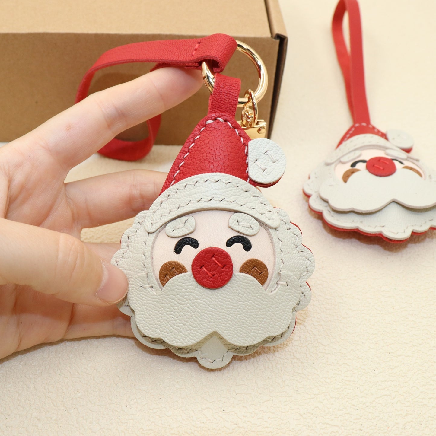 Handmade Santa Claus Keychain & Bag Charm