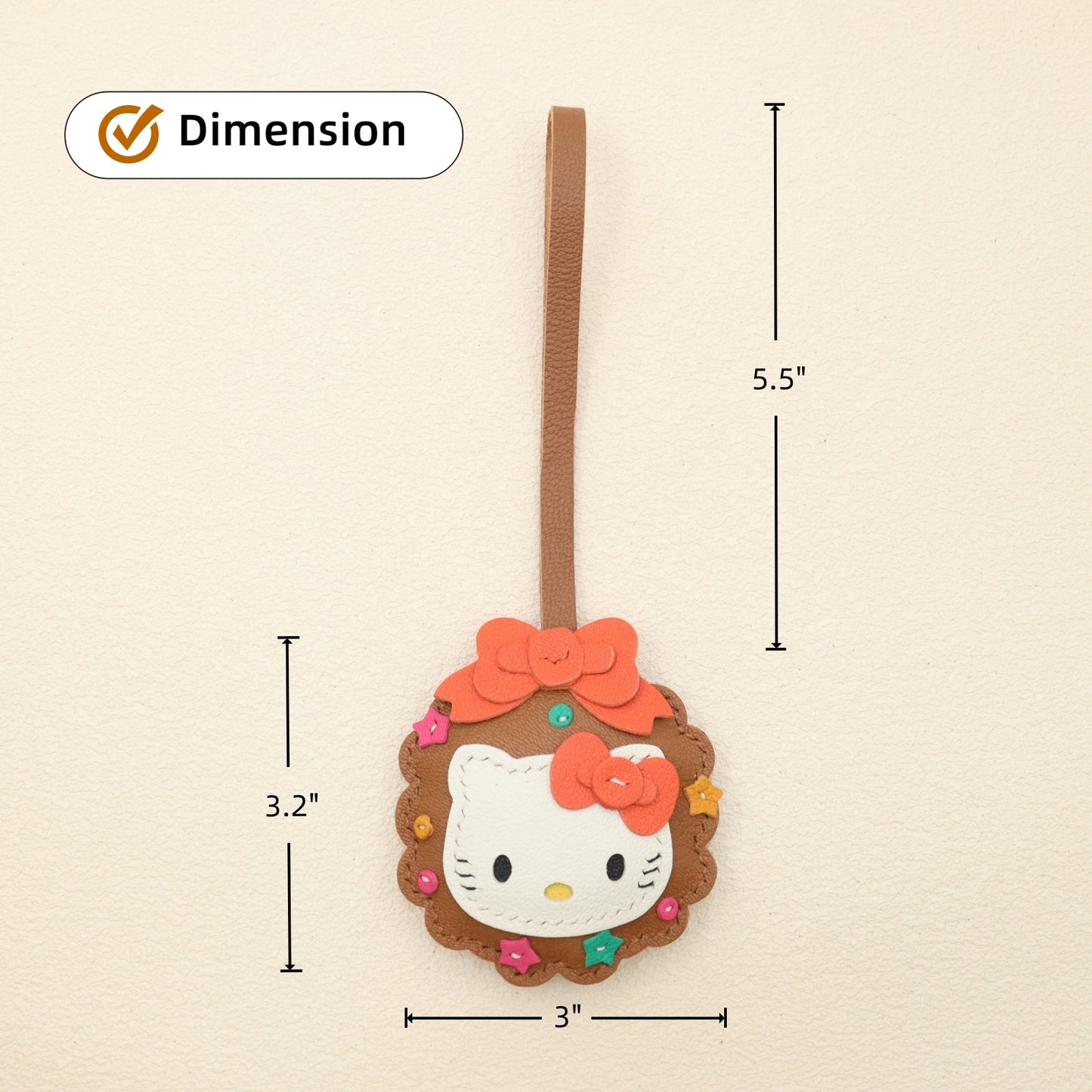 Christmas Kitty Bag Charm