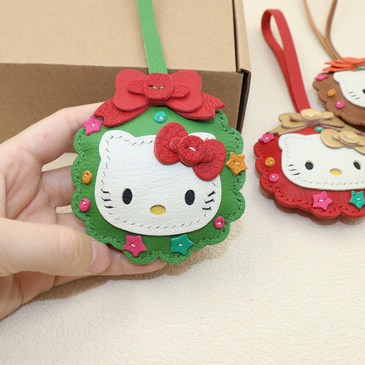 Christmas Kitty Bag Charm