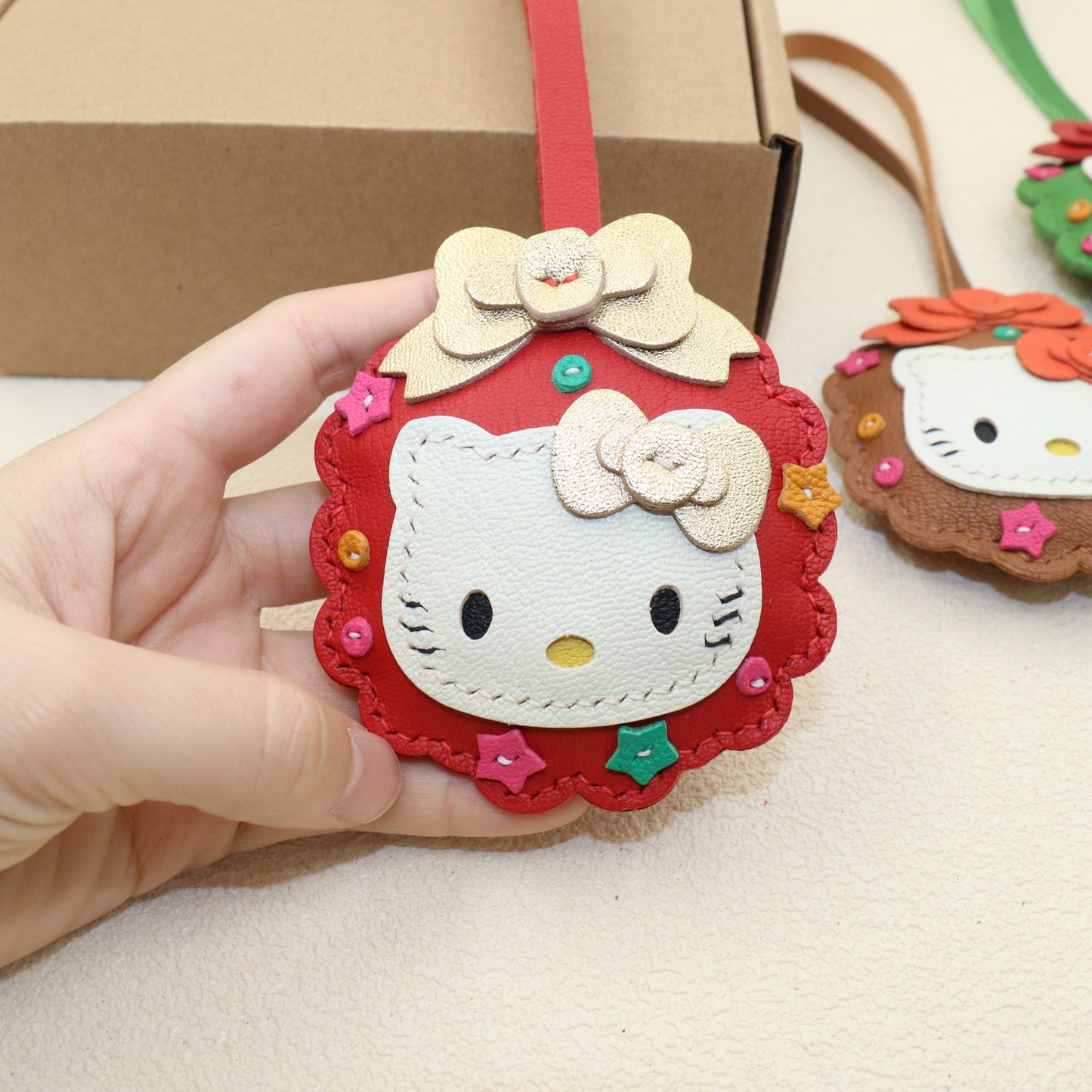 Christmas Kitty Bag Charm