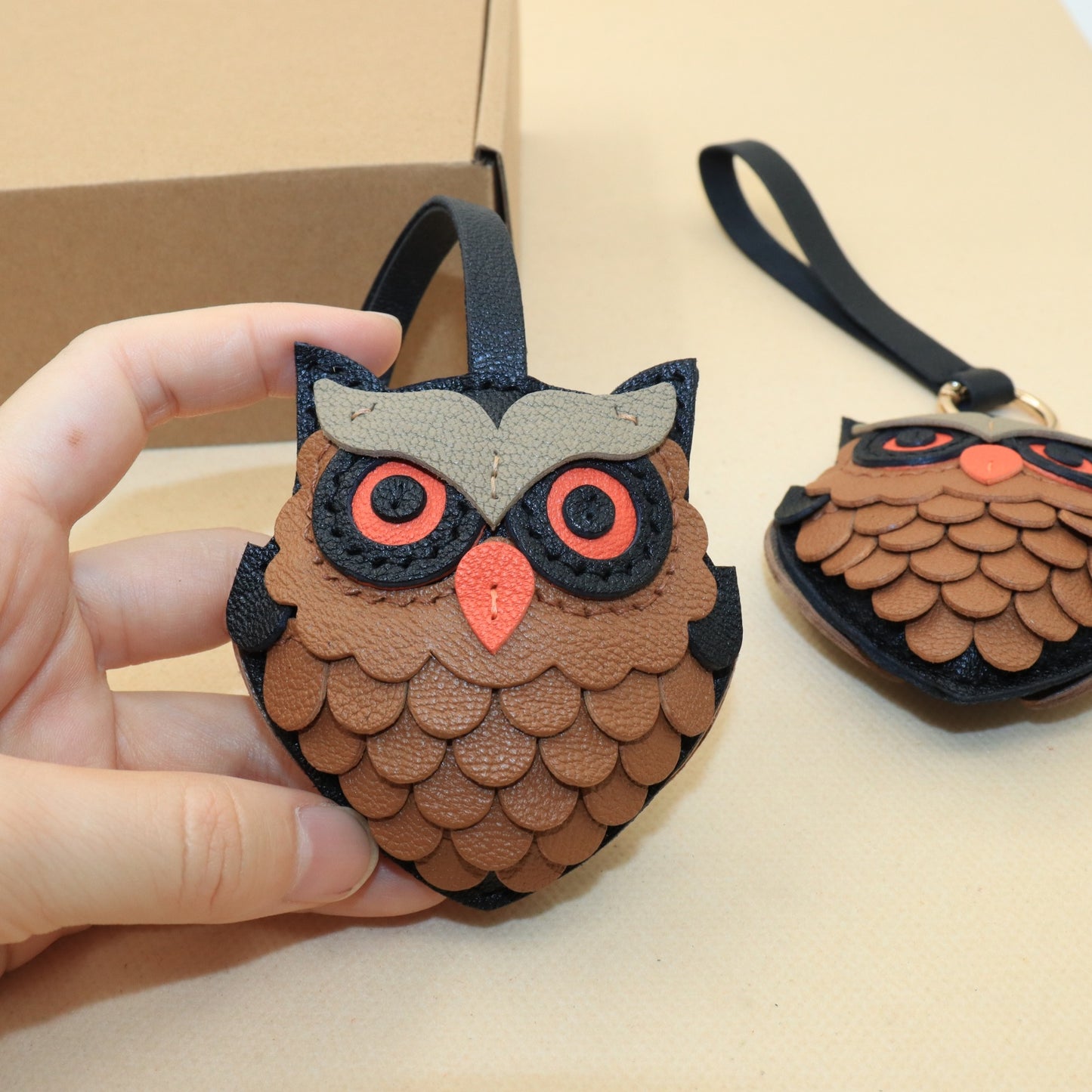 Owl Bag Charm and Keychain