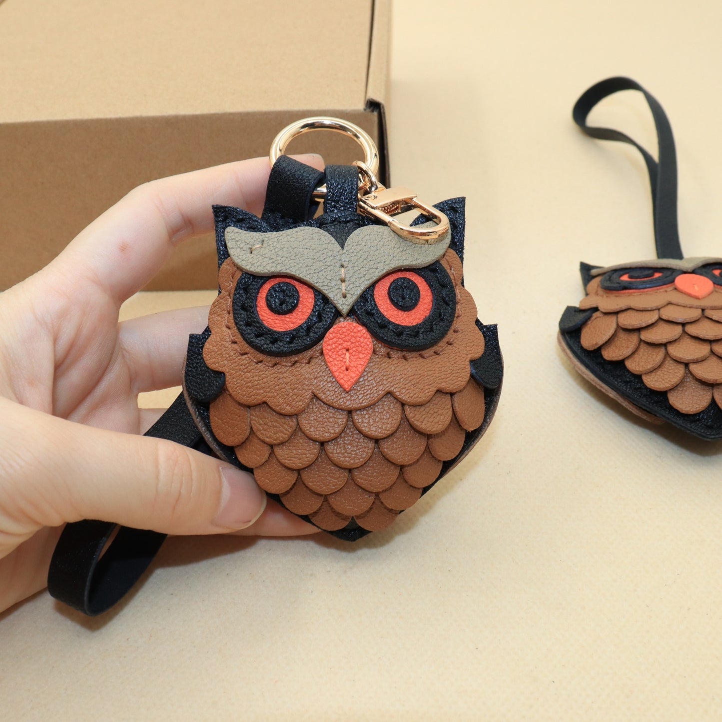 Owl Bag Charm and Keychain